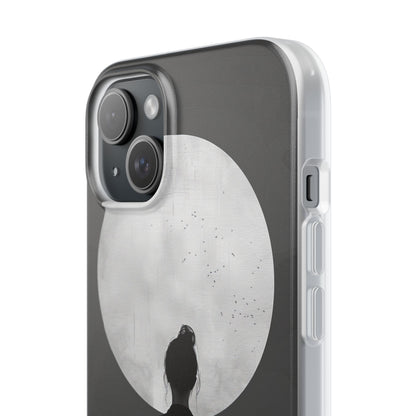 Zen Serenity Moon Reflection iPhone 15 - Flexi Phone Case