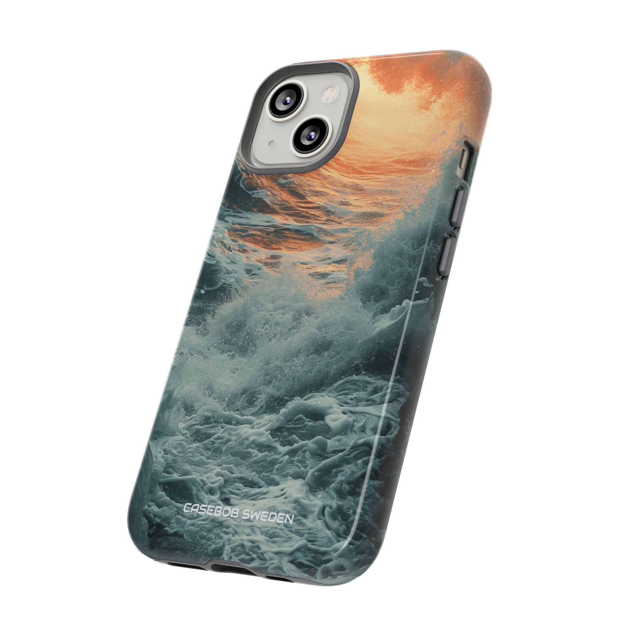 Fiery Wave Power - Tough iPhone 14 Phone Case