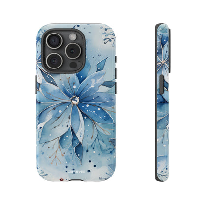 Floral Frost Embrace - iPhone Case