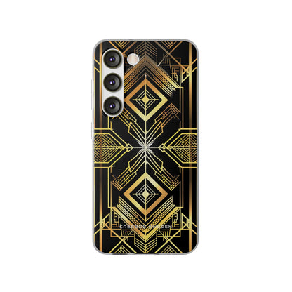 Golden Geometric Opulence Samsung S23 - Flexi Phone Case