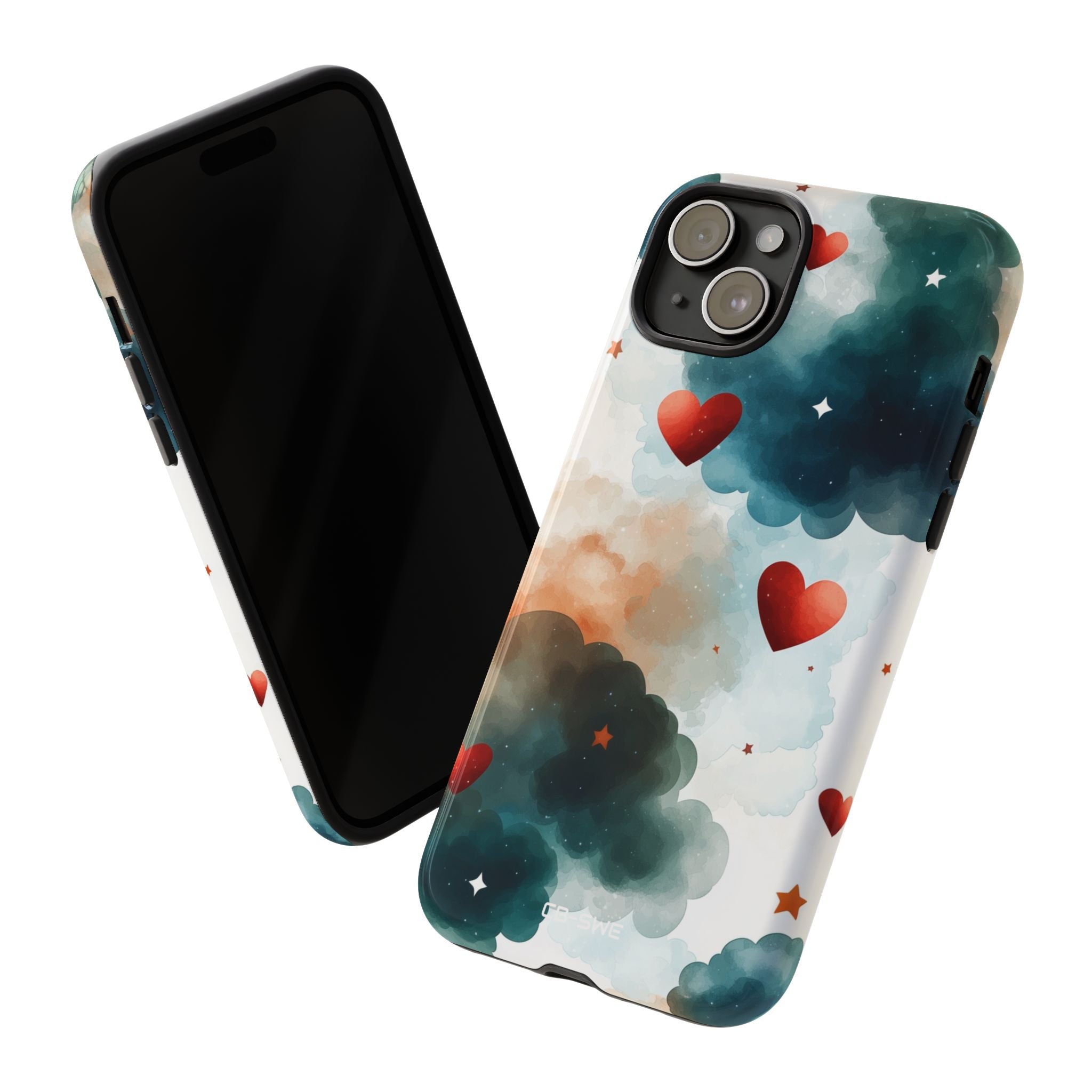 Floating Hearts Dance - iPhone Case