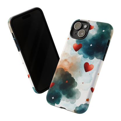 Floating Hearts Dance - iPhone Case