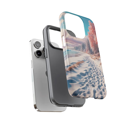 Snowy Footprints iPhone 14 Pro Case - Tough