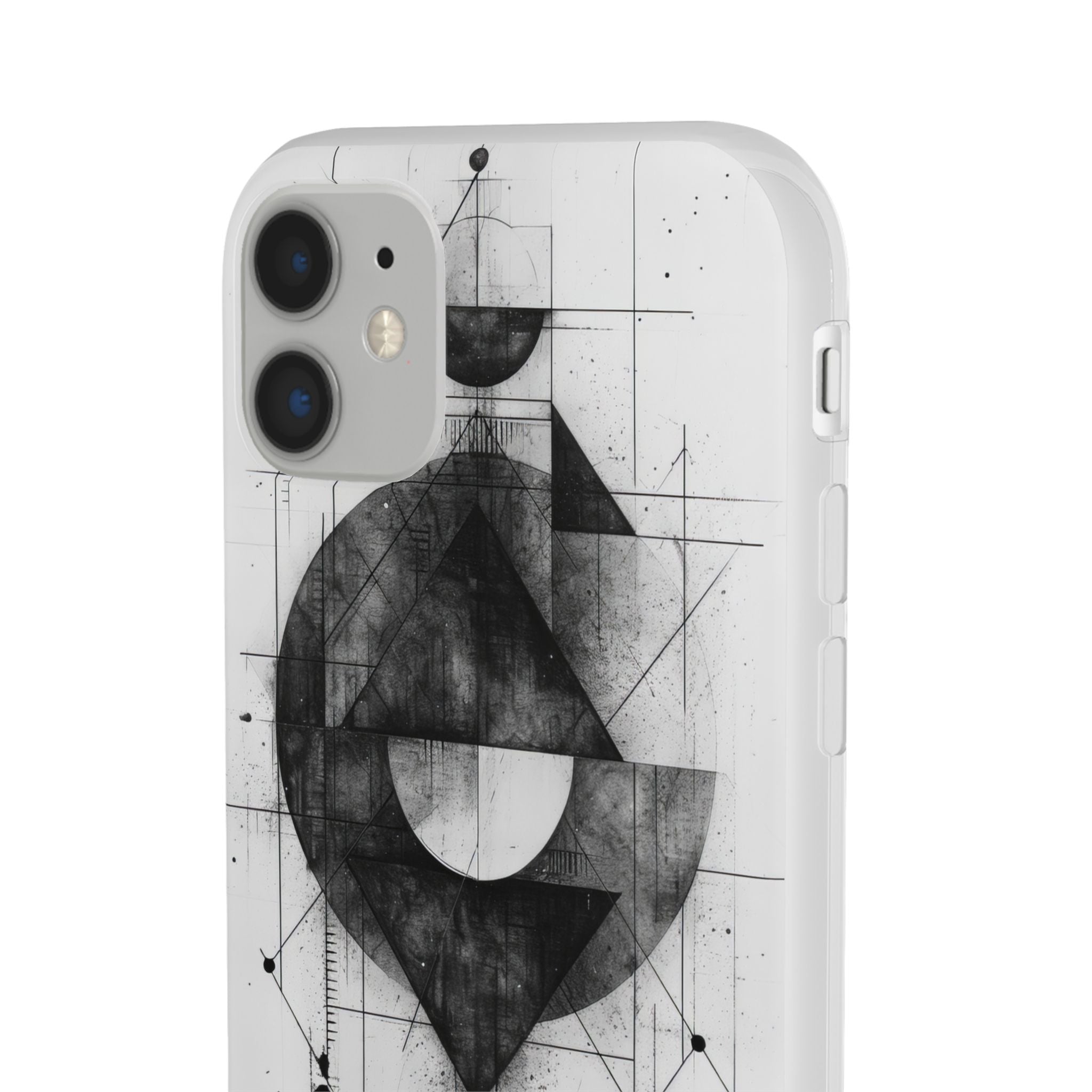 Monochrome Geometry | Flexible Phone Case for iPhone