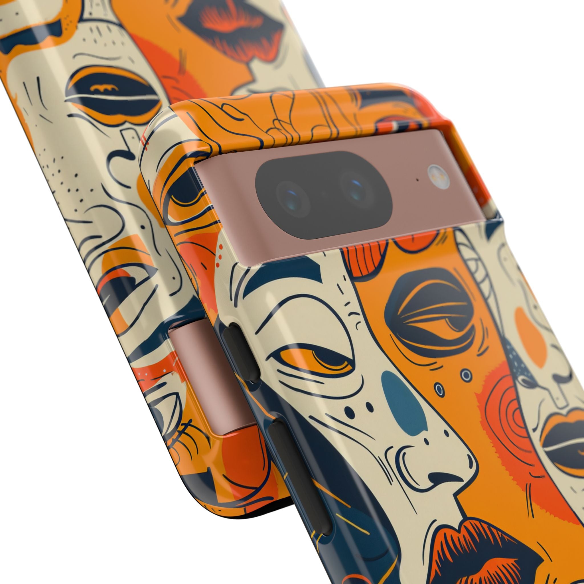 Tangled Faces Sunset Google Pixel 8 Case - Tough