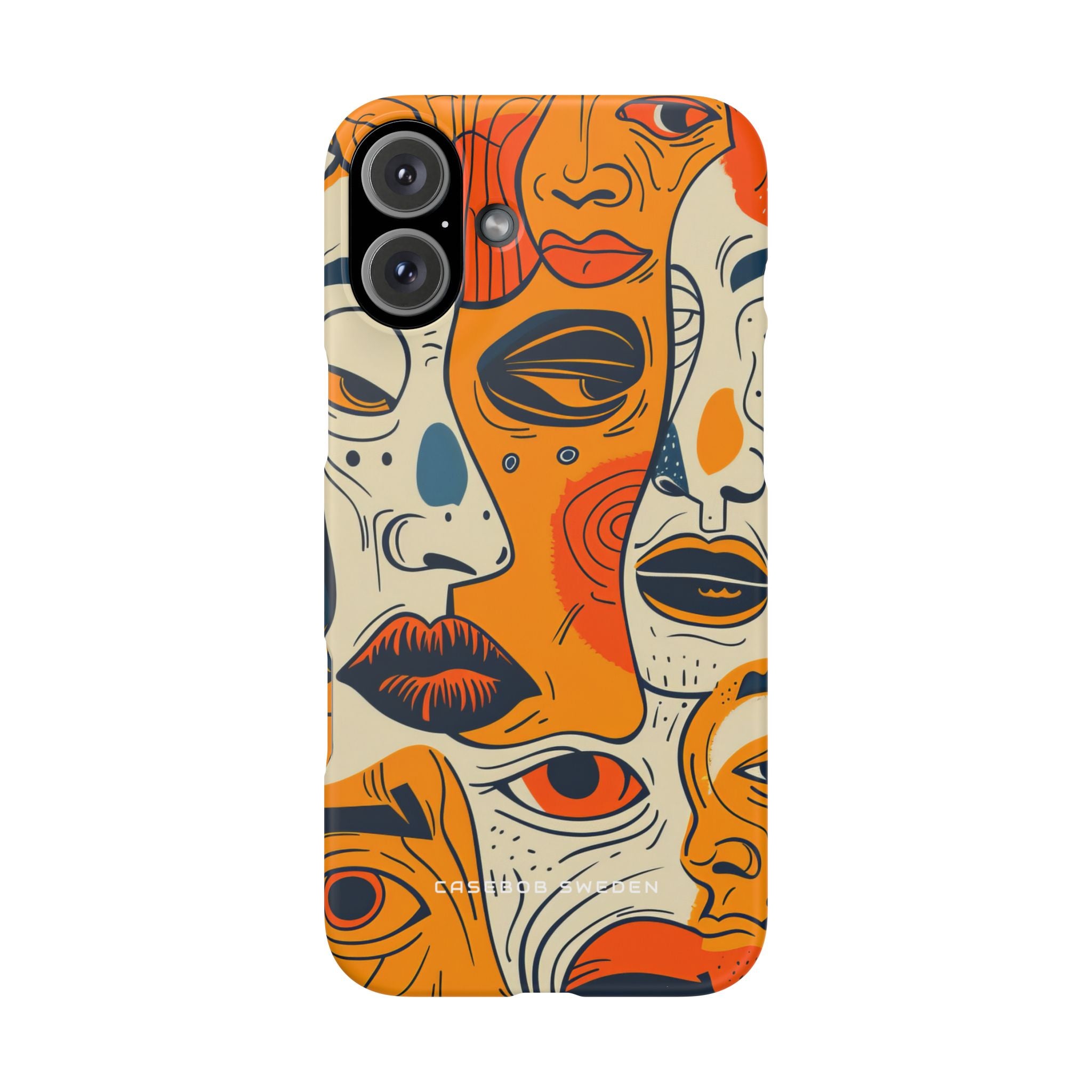 Gradient Face Mosaic iPhone 16 - Slim Phone Case