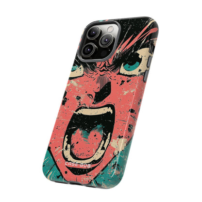 Screaming Face Pink iPhone 14 Pro Max Case - Tough