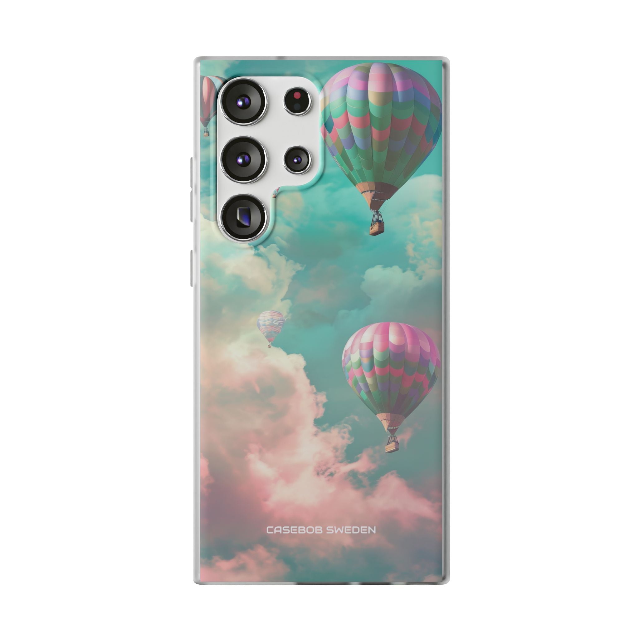 Pastel Balloon Adventure - Flexi Samsung S23 Phone Case