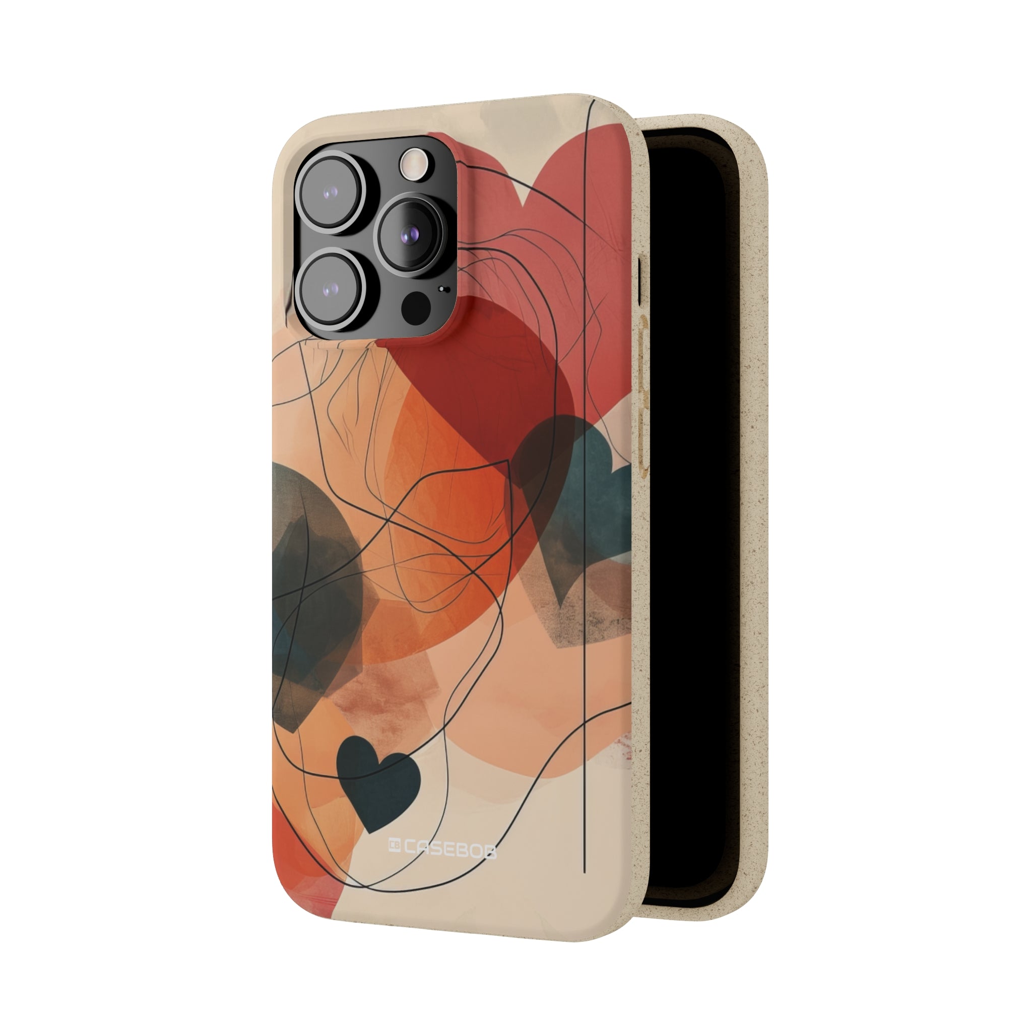 Abstract Heart Harmony | Biodegradable Phone Case