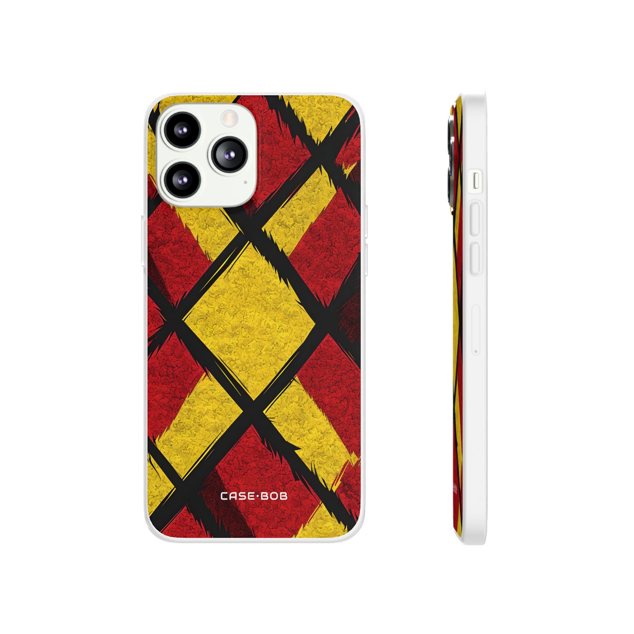 Cracked Diamond Grid iPhone 13 Pro Max - Soft Case