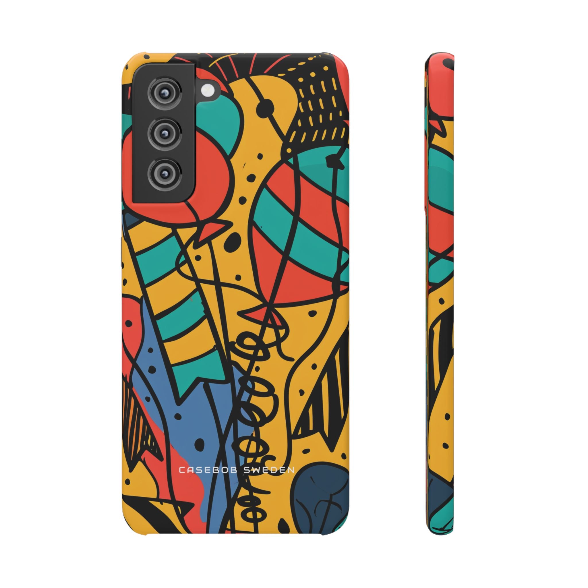 Playful Lines in Motion Samsung S21 - Slim Phone Case