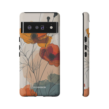 Fiery Floral Abstraction - Phone Case for Google Pixel