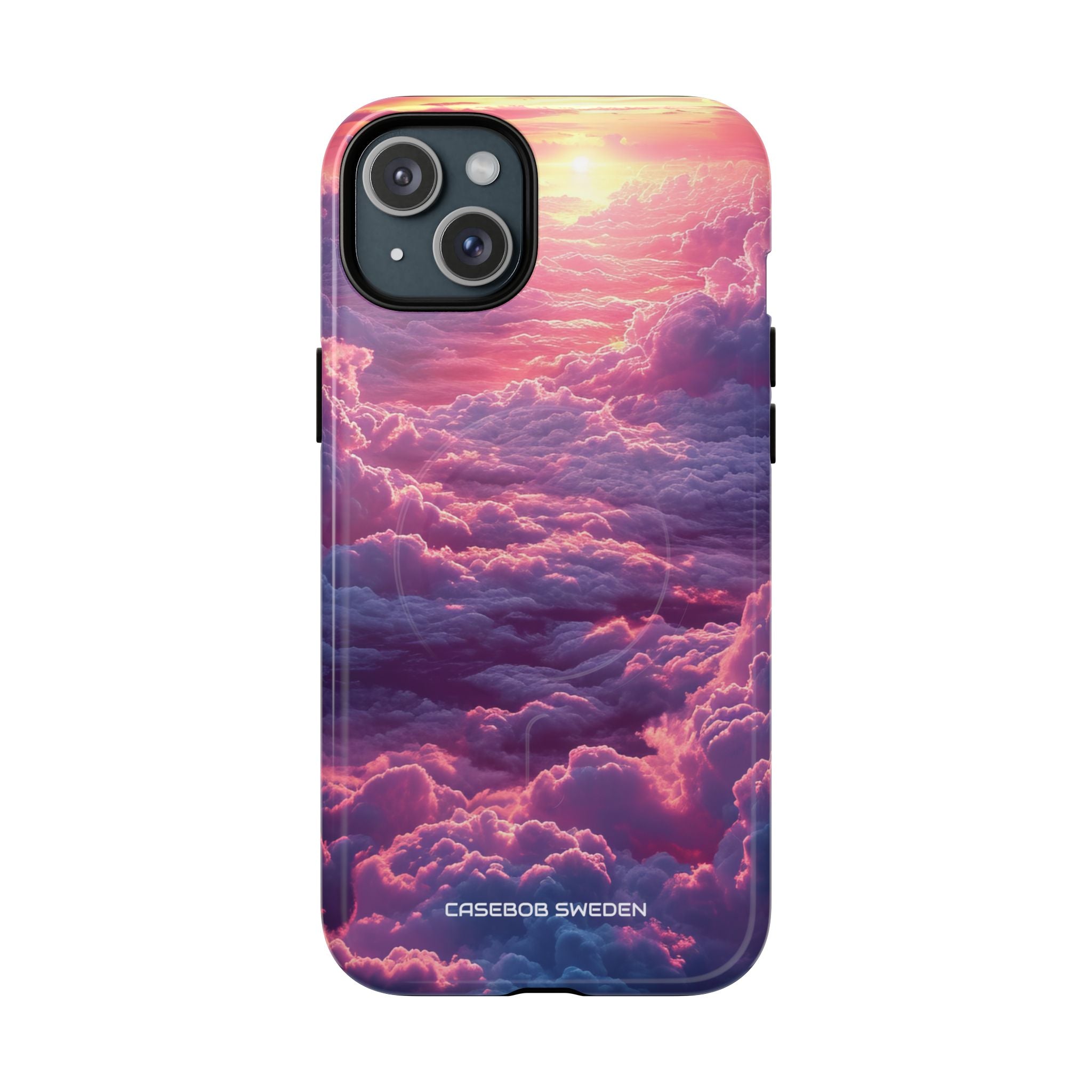 Pink Purple Clouds - Tough + MagSafe® iPhone 15 Phone Case