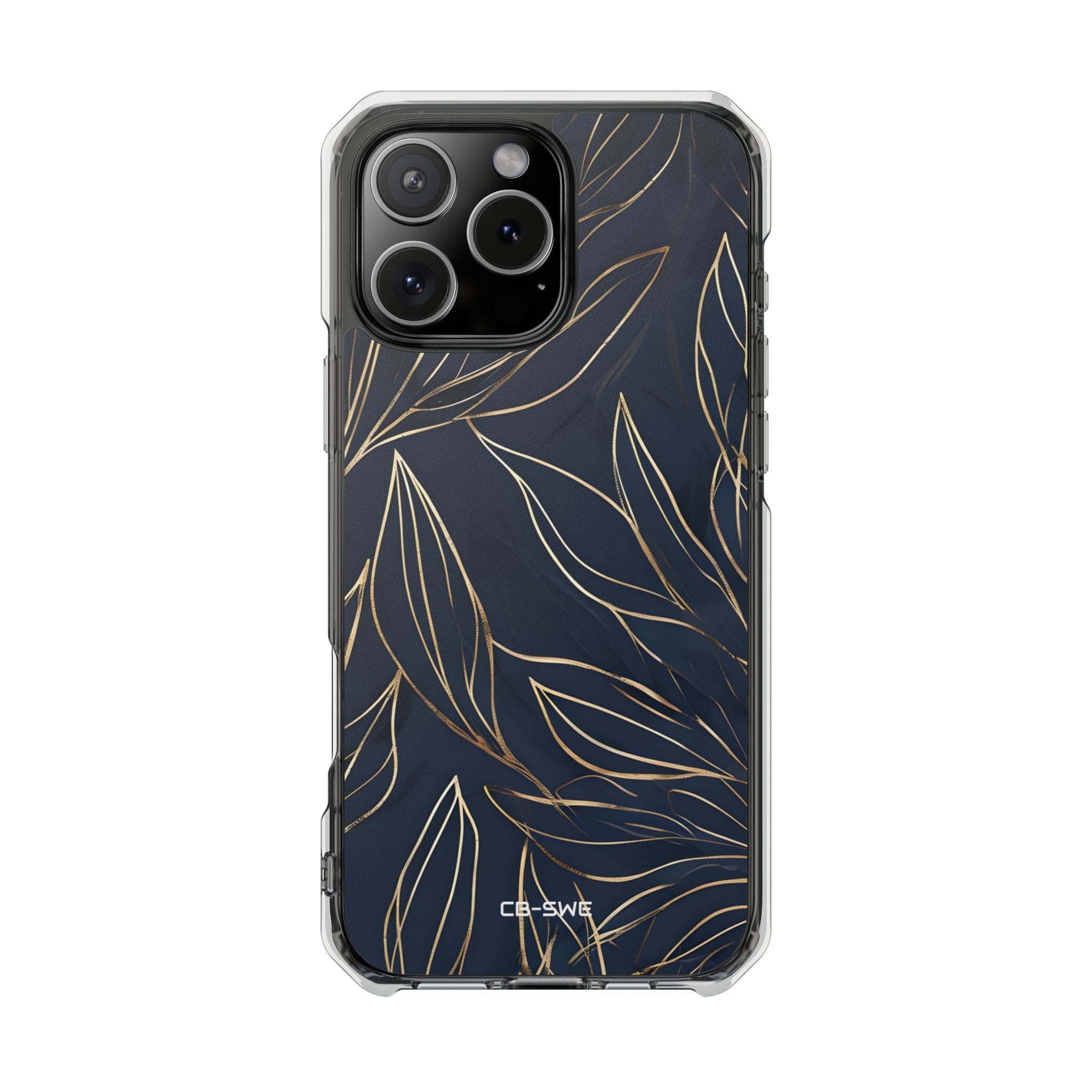Modern Gold Leaves iPhone Case - Impact