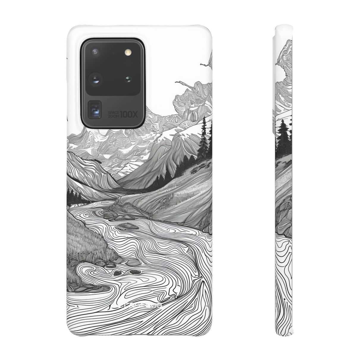 Monochrome Serenity | Slim Phone Case for Samsung