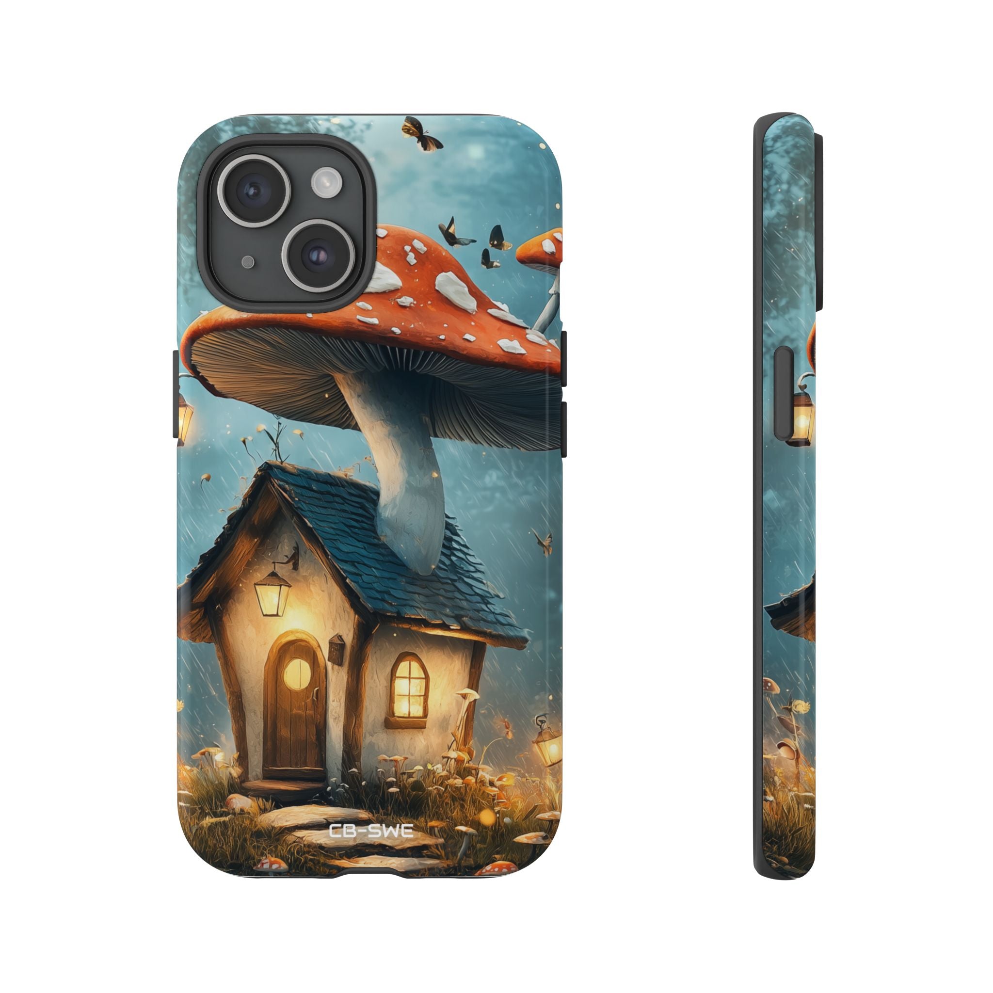 Mushroom House Glows - iPhone Case