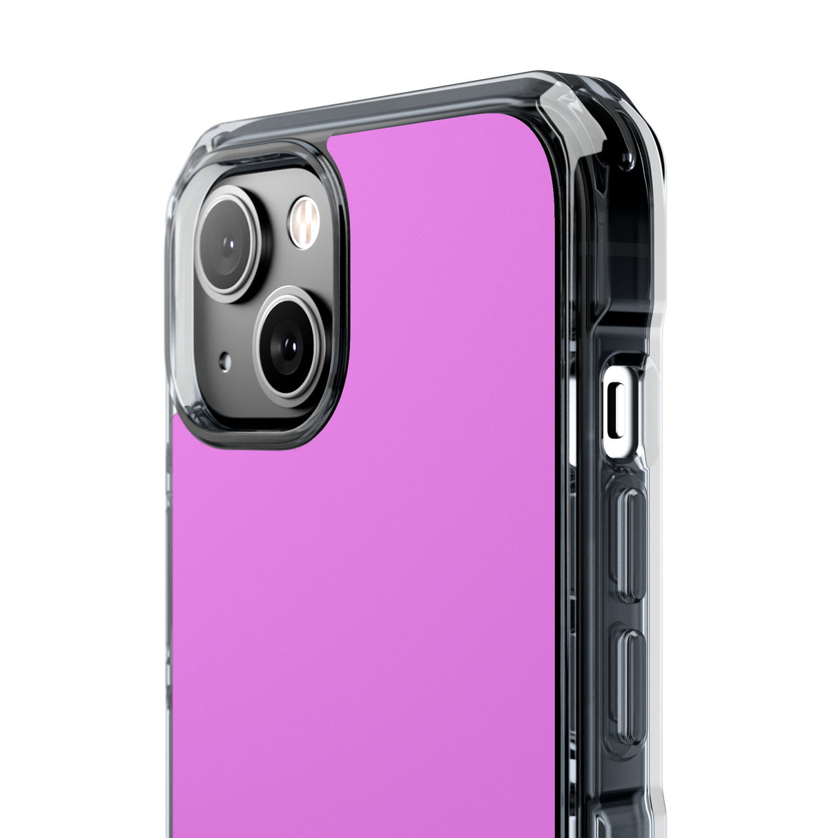 Violett | Handyhülle für iPhone (Clear Impact Case - Magnetisch) 