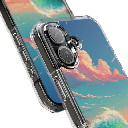 Turquoise Curl iPhone 16 Case - Impact