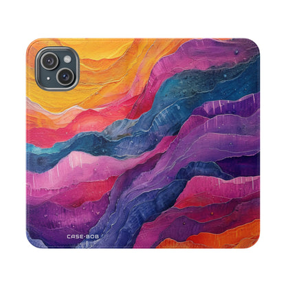 Golden Ridges - iPhone 15 Plus Case - Wallet