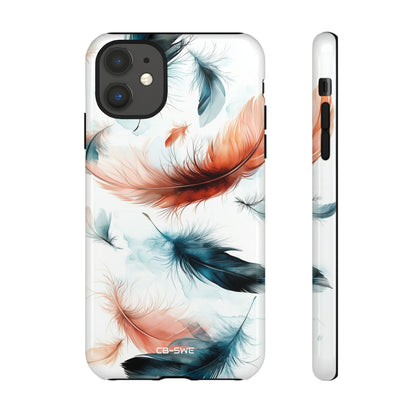 Feathers Drift Softly - iPhone Case