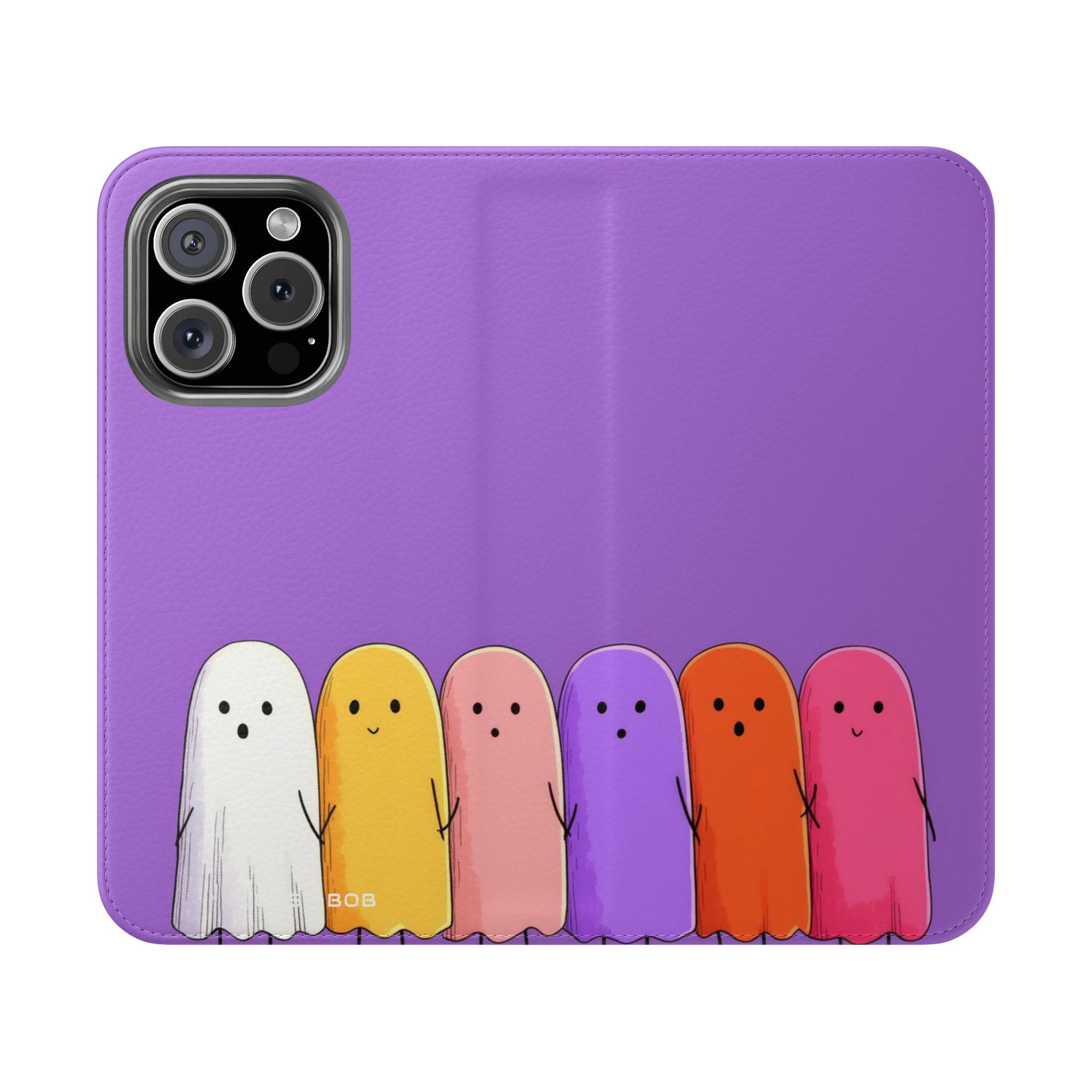 Värikkäät Ghosts Line - iPhone 16 Pro -lompakkokotelo