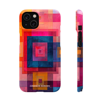 Vibrant Geometry - Slim iPhone 14 Phone Case