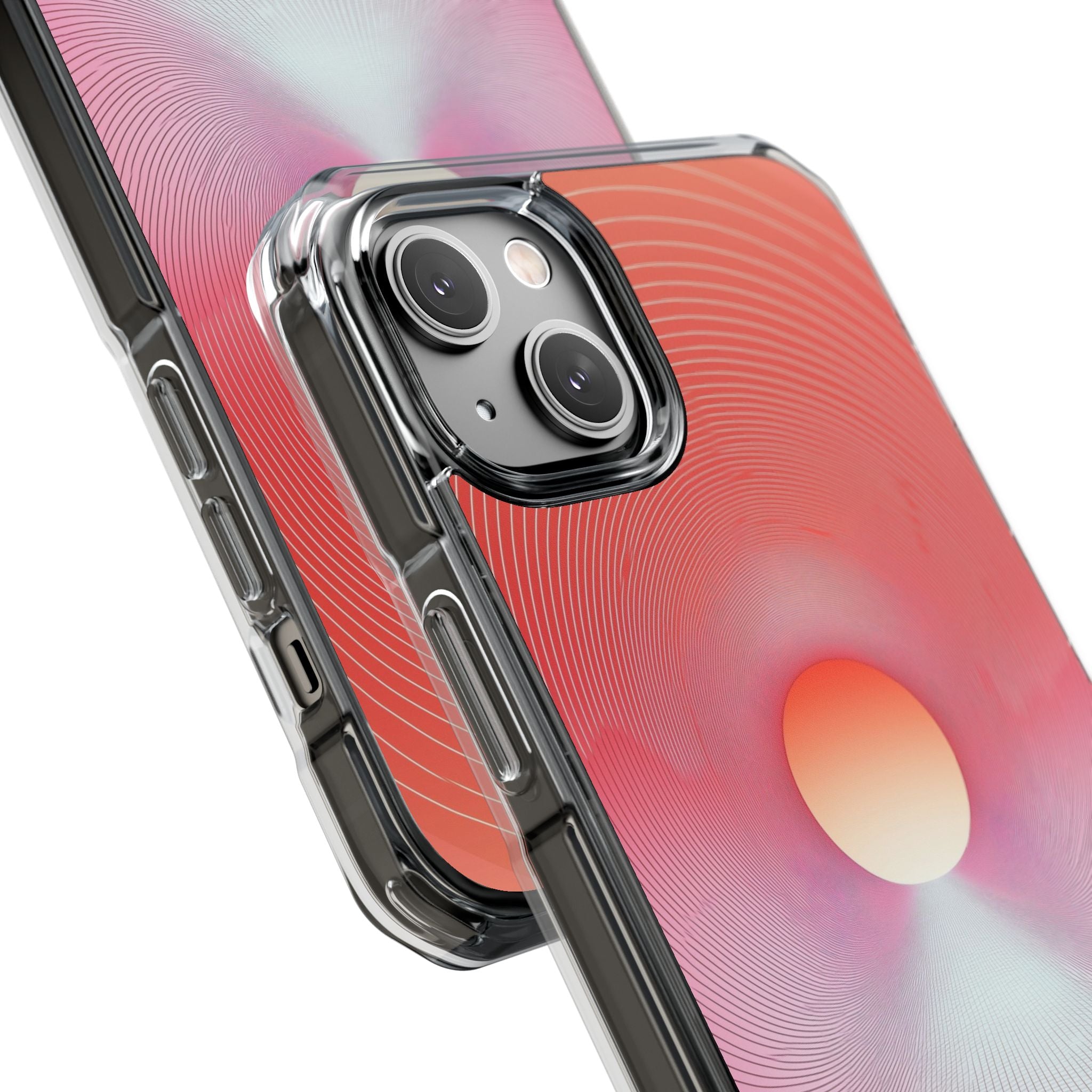 Circles Embrace Light iPhone Case - Impact