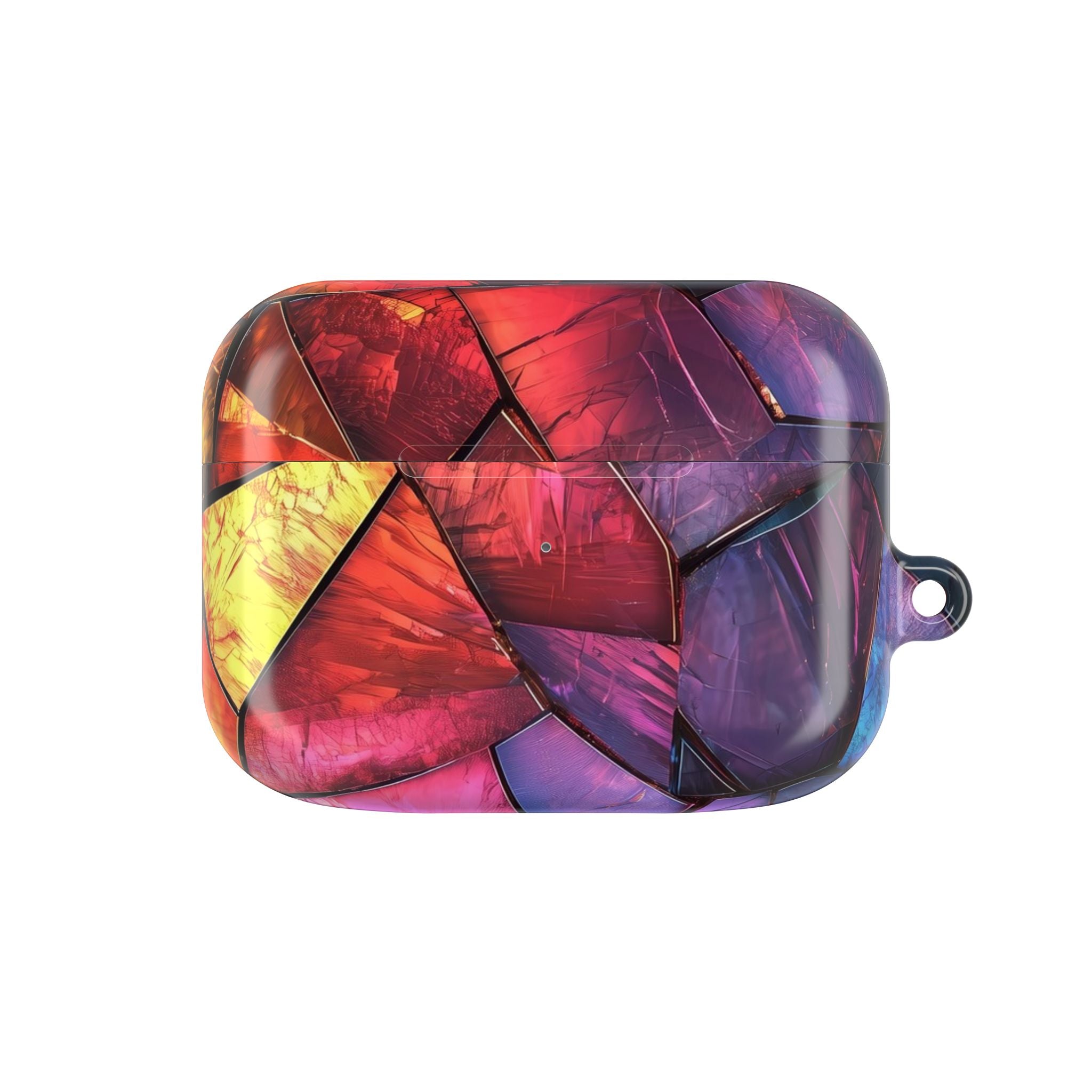 Crimson Shard Mosaic - AirPods Case