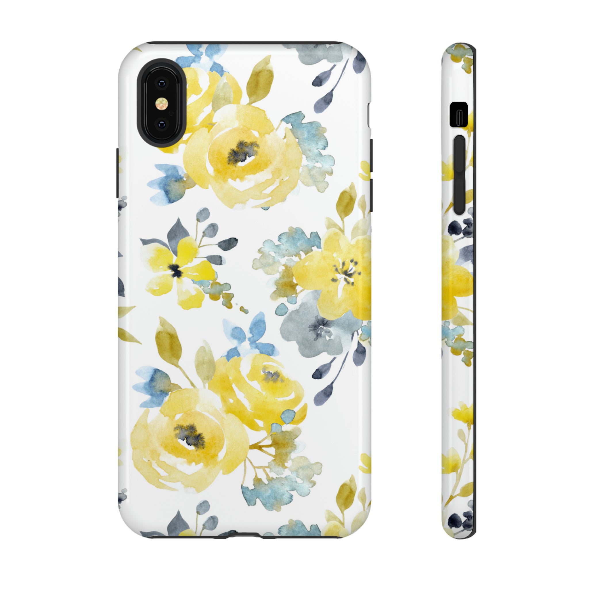 Yellow Floral - Protective Phone Case