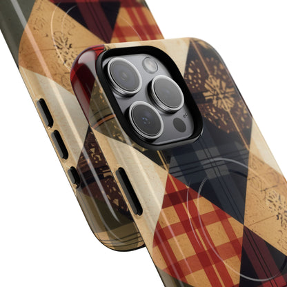 Rustik Quilt Charm iPhone 15 - Tough+