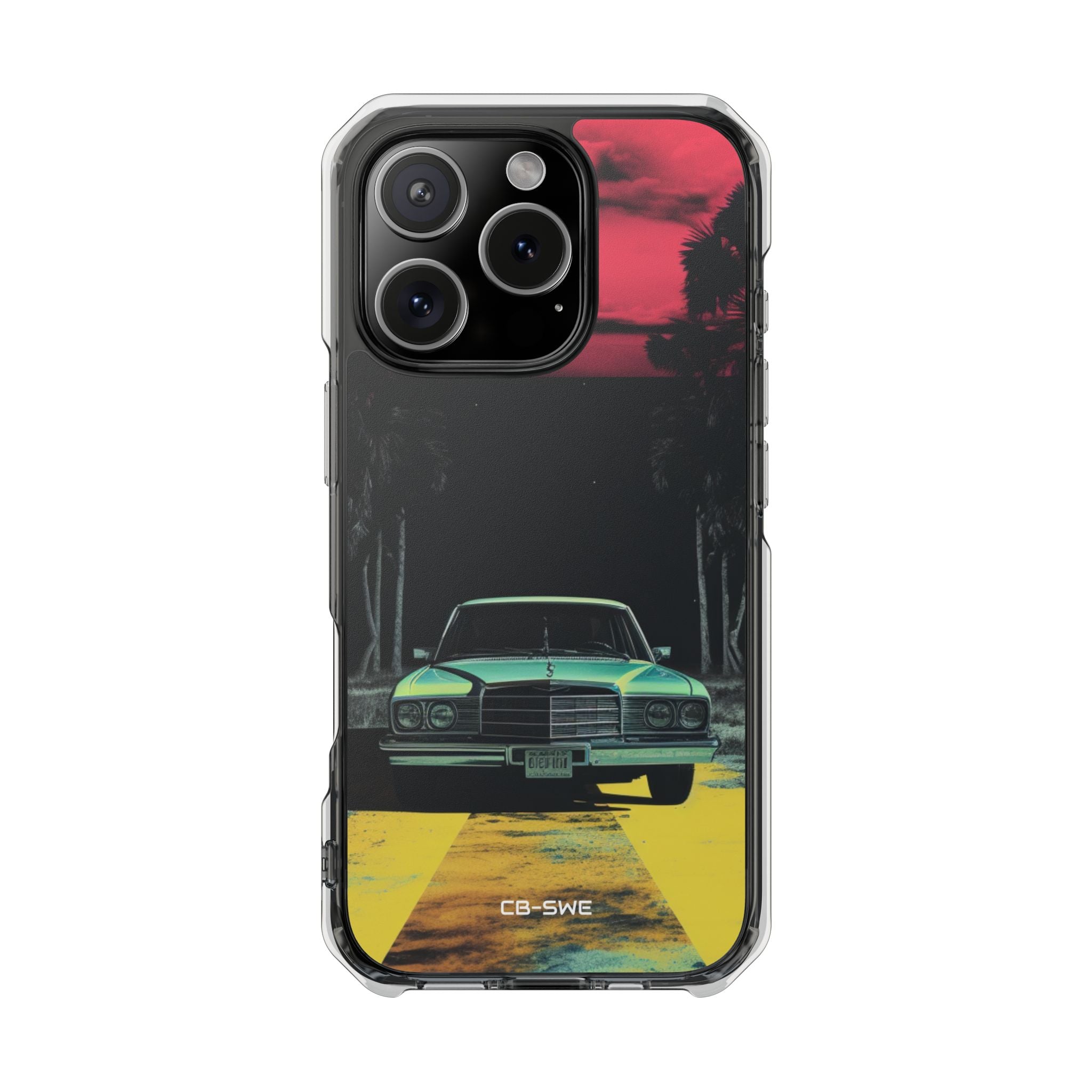 Retro Futuristic Nightscape iPhone Case - Impact
