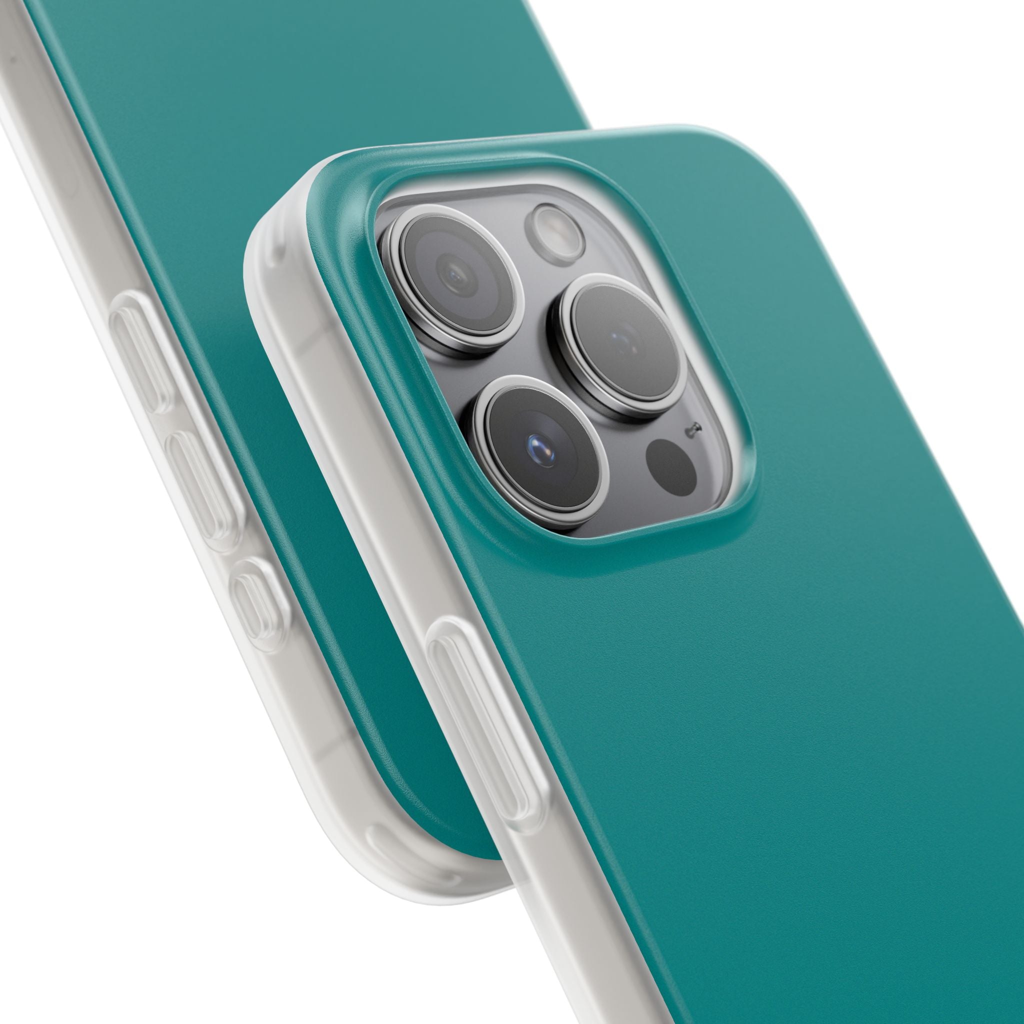 Dark Cyan iPhone 15 - Flexi Phone Case