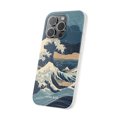Cresting Blue Wave iPhone 15 Pro Case - Soft