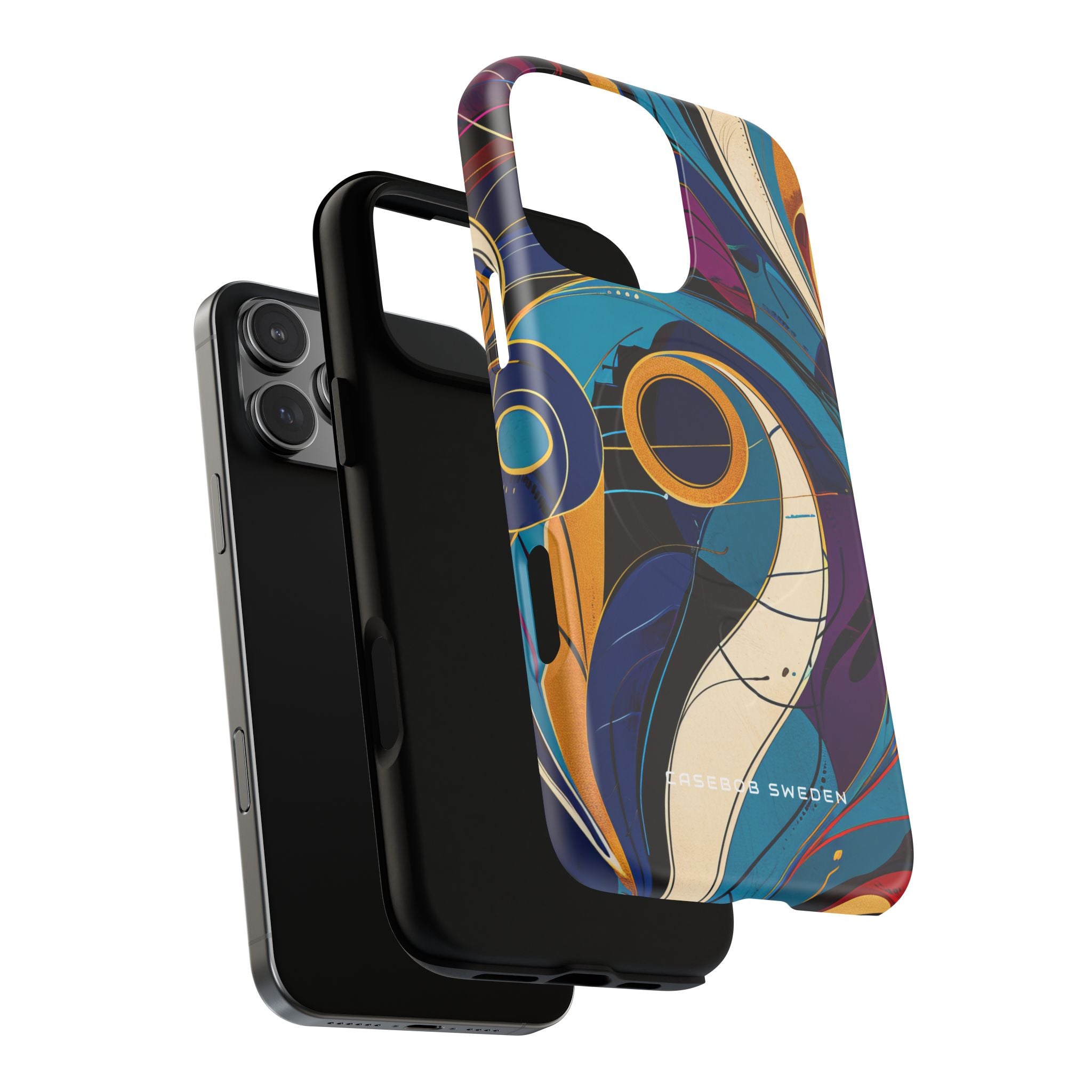 Vintage Vortex Harmony iPhone 16 | Tough+ Phone Case