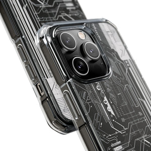 Circuitry Aesthetics - Handyhülle für iPhone (Clear Impact - Magnetisch) 