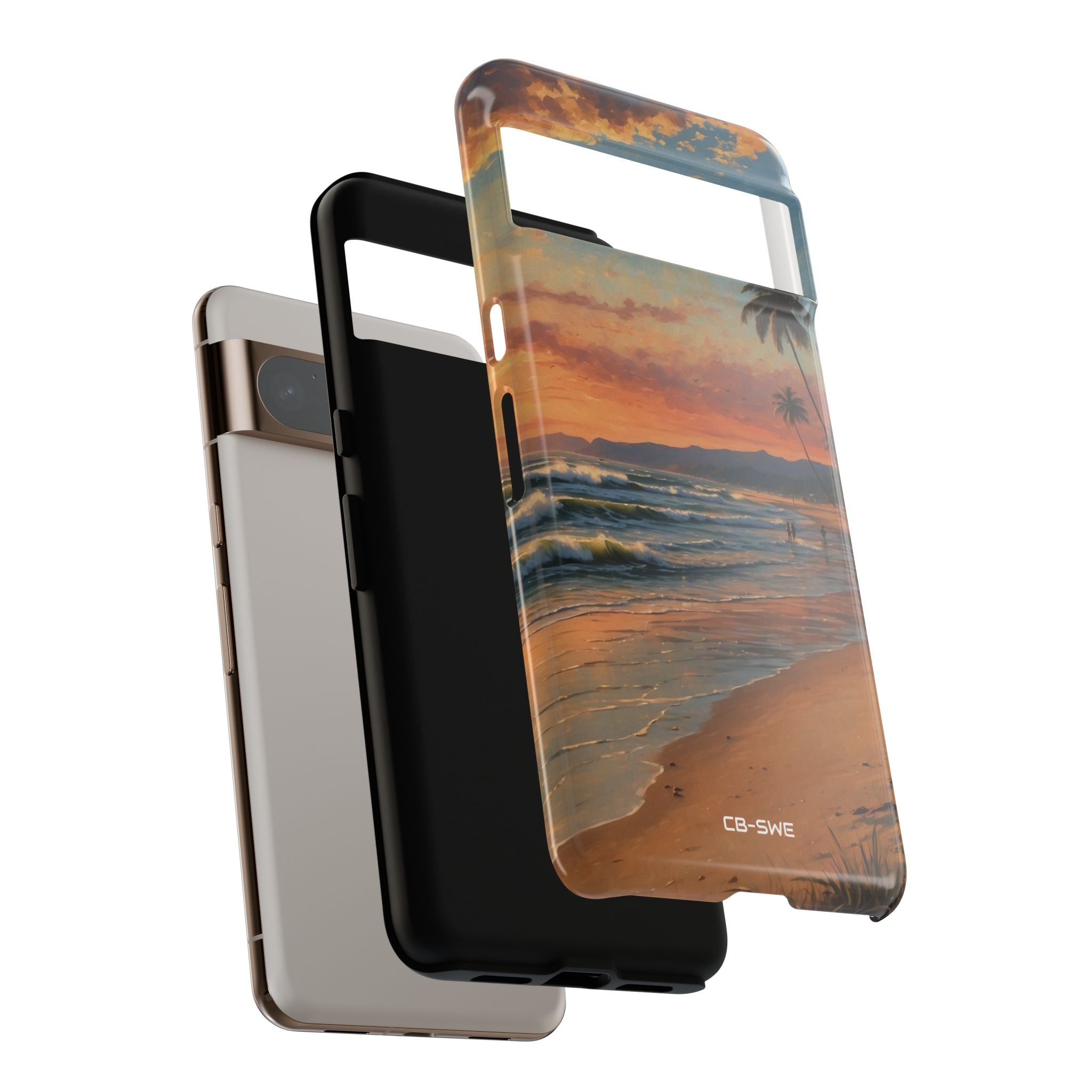 Golden Waves Embrace - Google Pixel Case
