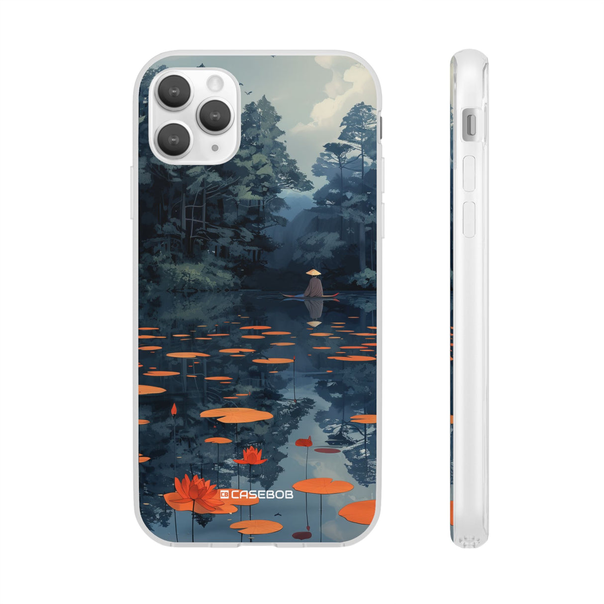 Tranquil Lotus Serenity | Flexible Phone Case for iPhone