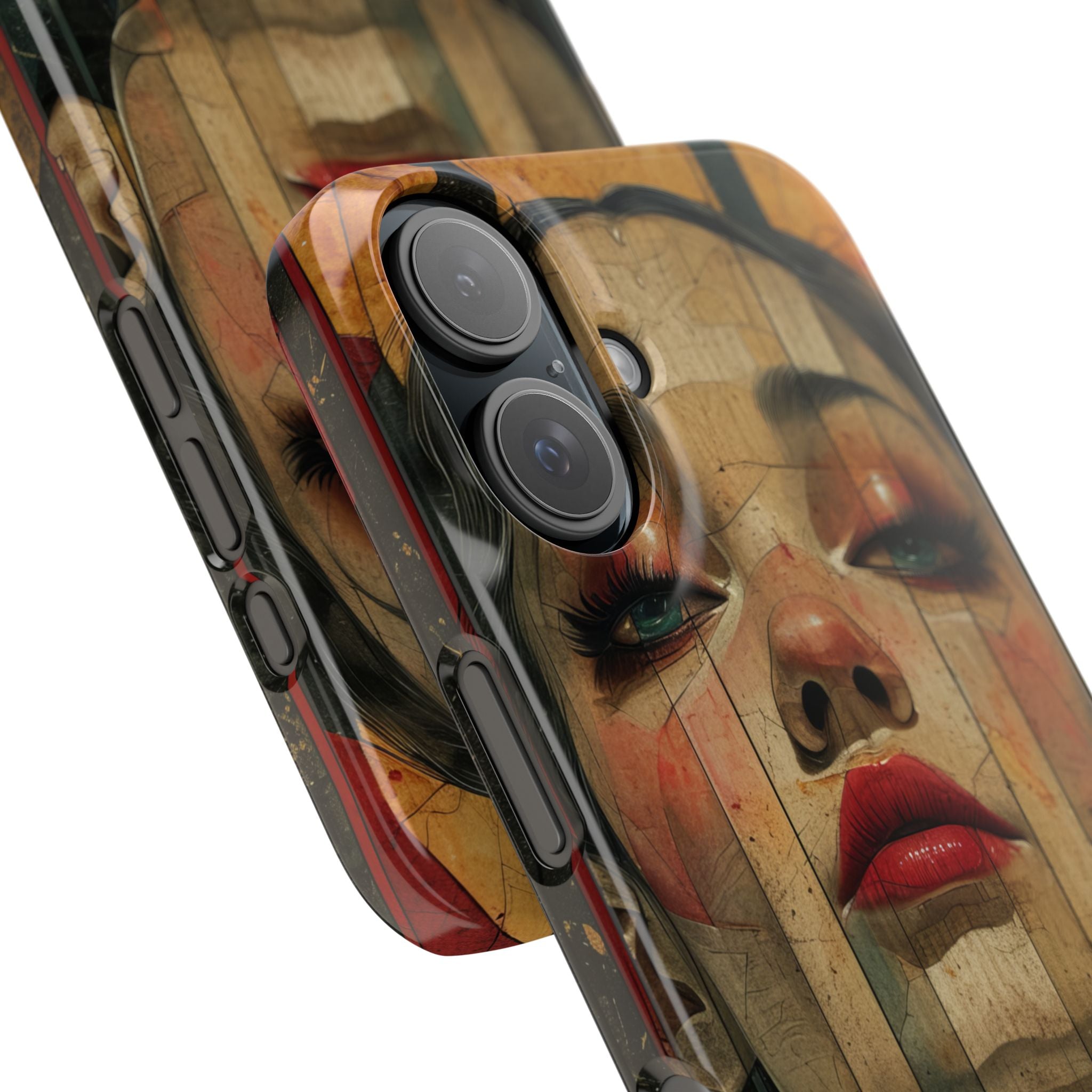 Bold Art Deco Portrait - Slim iPhone 16 Phone Case