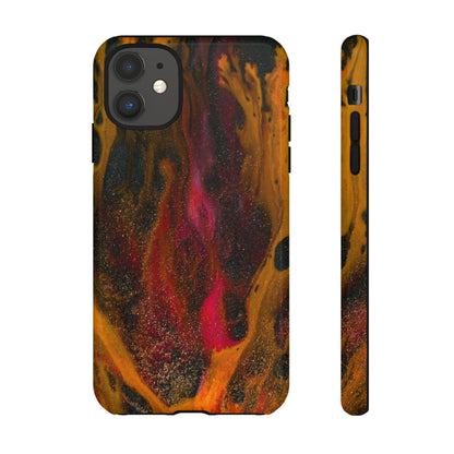 Bon Fire Ink Art iPhone Case (Protective) iPhone 11 Glossy Phone Case