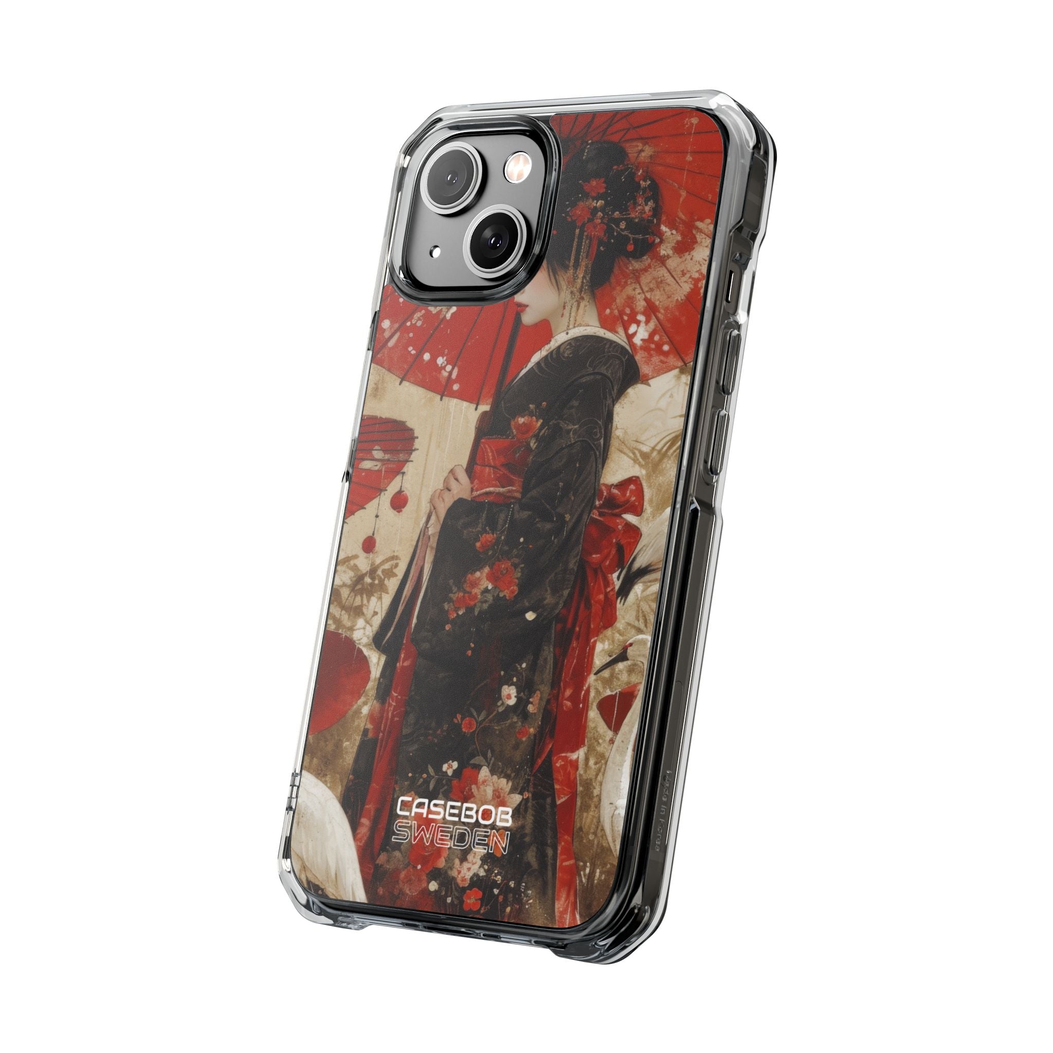Scarlet Crane Dreams iPhone 14 - Impact Clear+