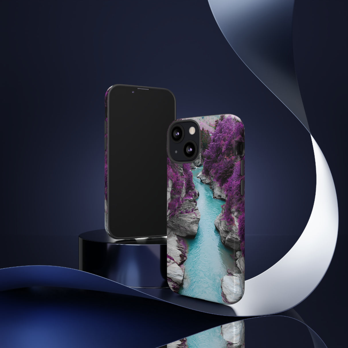 Purple Pine Forest - Protective Phone Case