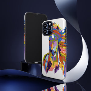 Horse Abstract Art iPhone Case (Protective) Phone Case