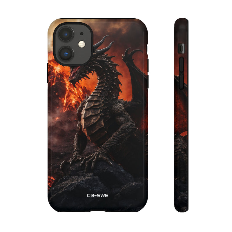 Fiery Dragon Soars - iPhone Case