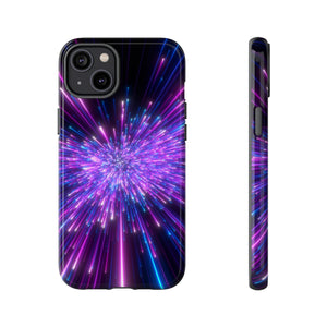 Speed of light in Galaxy iPhone Case (Protective) iPhone 14 Plus Glossy Phone Case