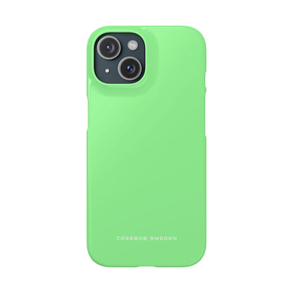 Pale Green iPhone 15 - Slim Phone Case