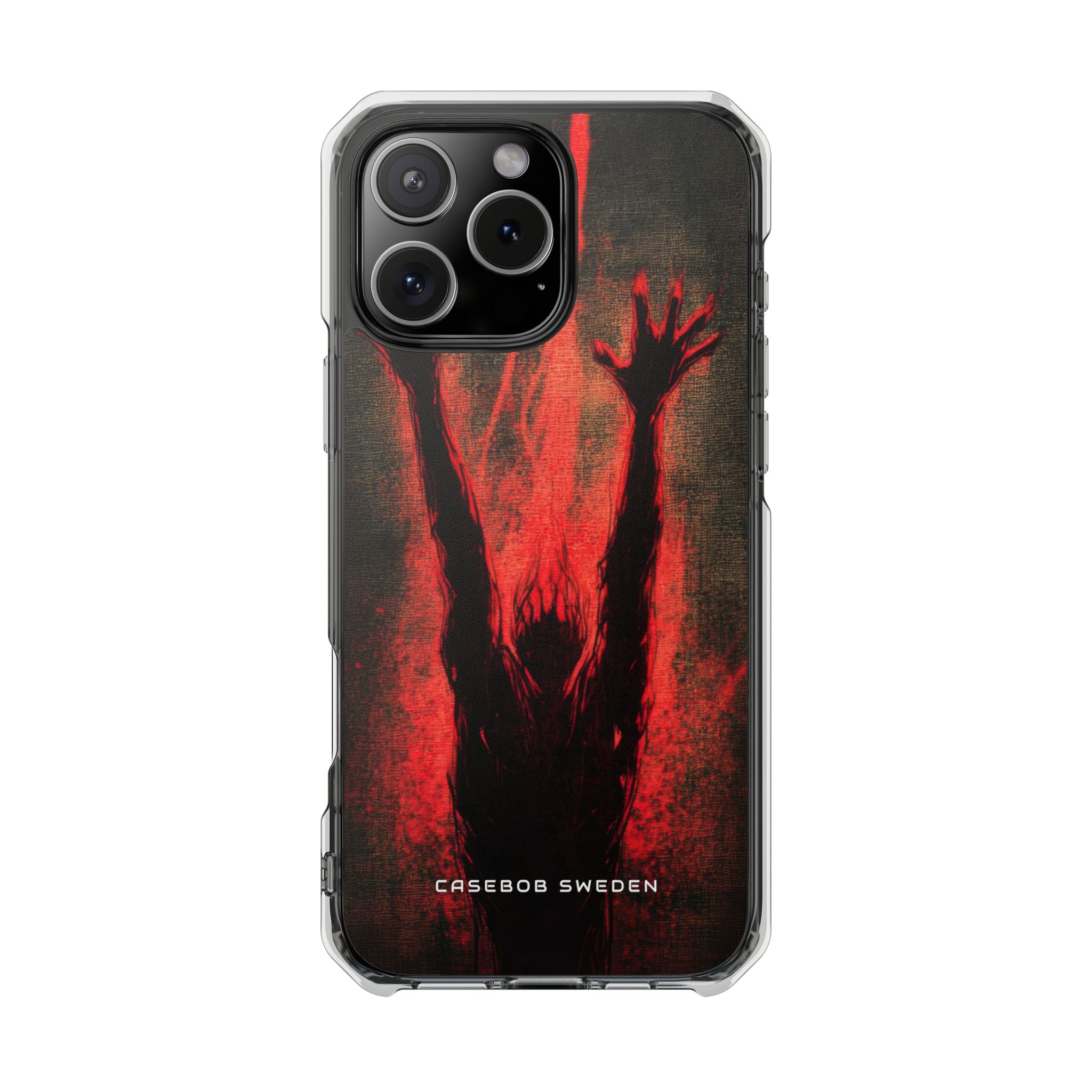 Gothic Crimson Ascension iPhone 16 - Clear Impact Phone Case