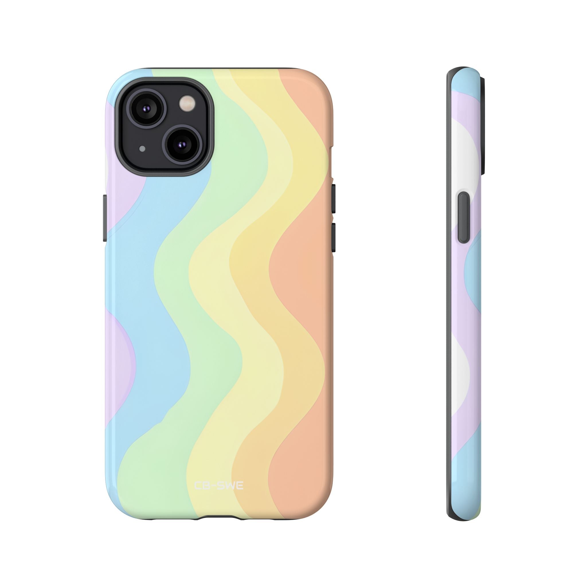 Pastel Waves Flow - iPhone Case