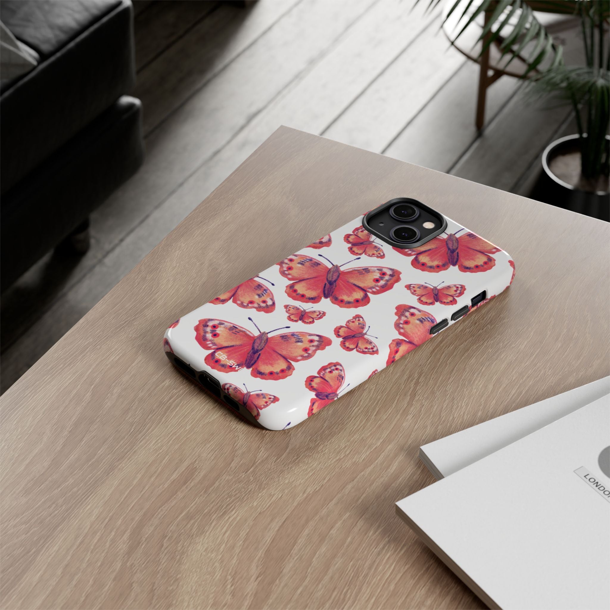 Vibrant Butterfly Dance - iPhone Case