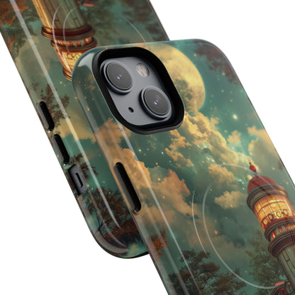 Vintage Moonlit Diner Fantasy iPhone 14 | Tough+ Phone Case