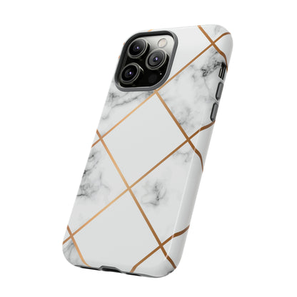 White Marble - Protective Phone Case